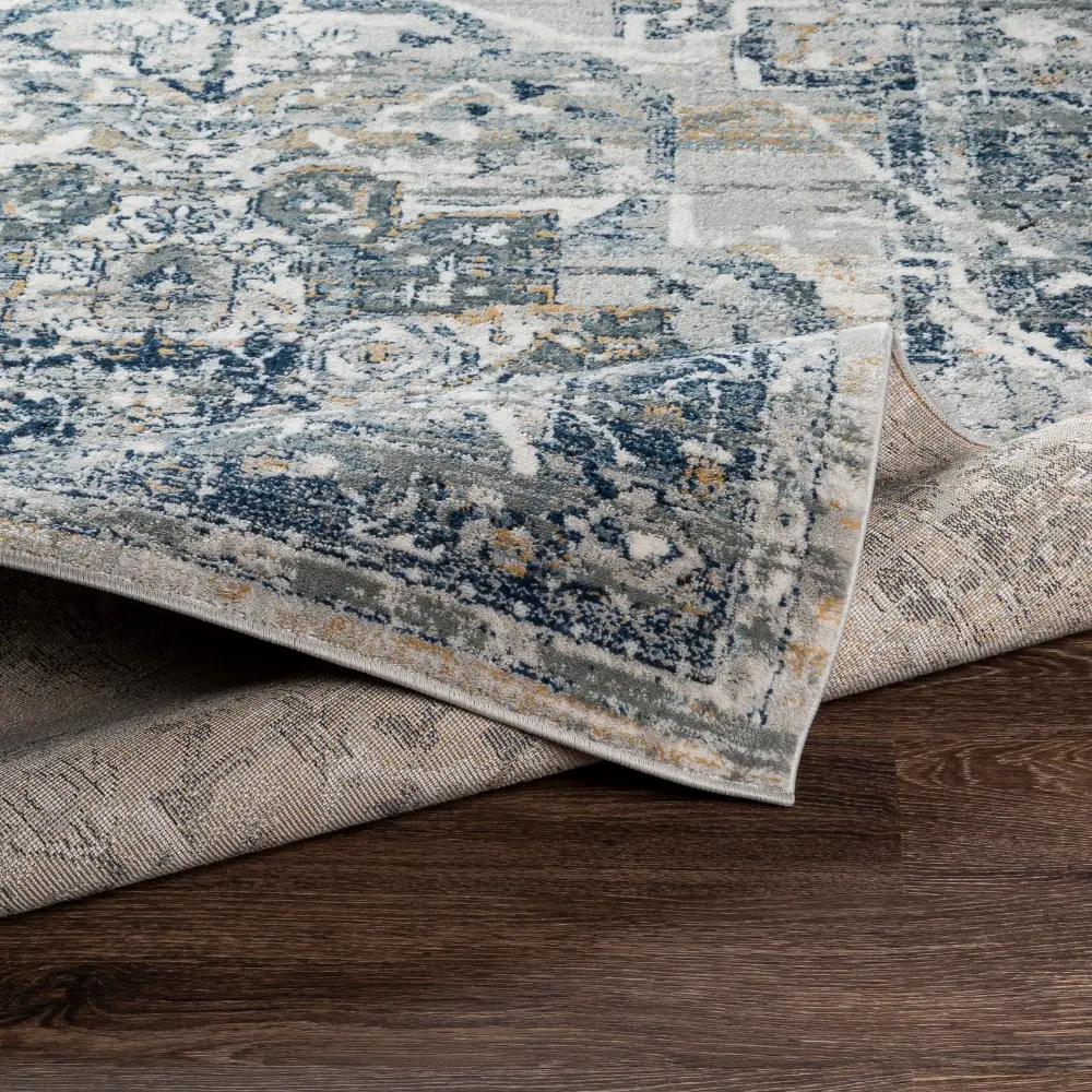 Isabella Vintage Oriental Boho Navy Rug - Image 7