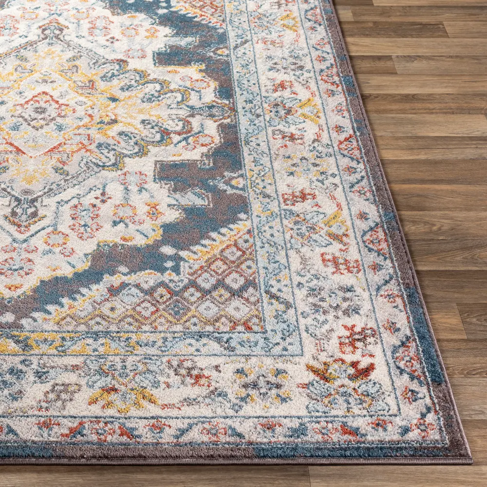 Jade Vintage Oriental Boho Camel Grey Rug - Image 2
