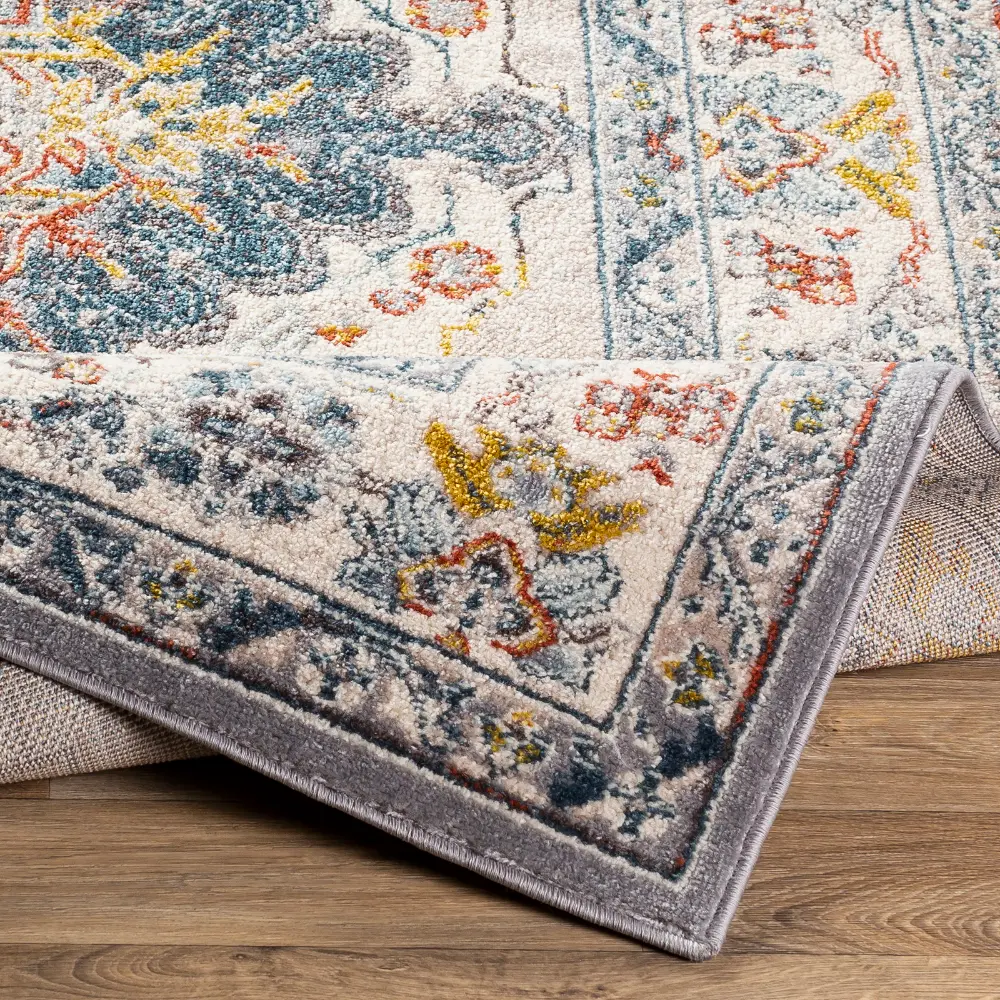 Jade Vintage Oriental Boho Grey Rug - Image 8