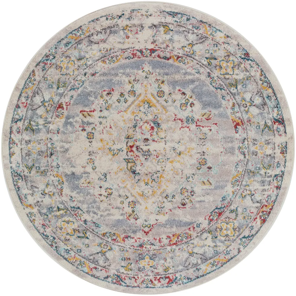 Jade Vintage Oriental Boho Taupe Rug - Image 12
