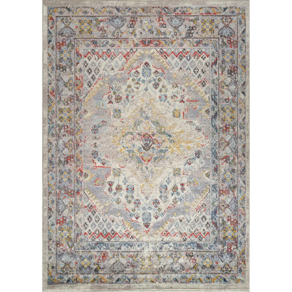 Jade Vintage Oriental Boho Taupe Rug - Image 2