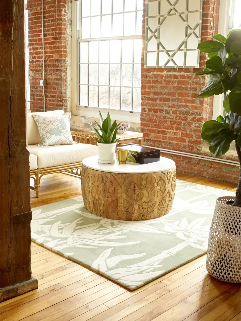 Japanese Bamboo Florence Broadhurst Jade 039507 Rug - Image 2