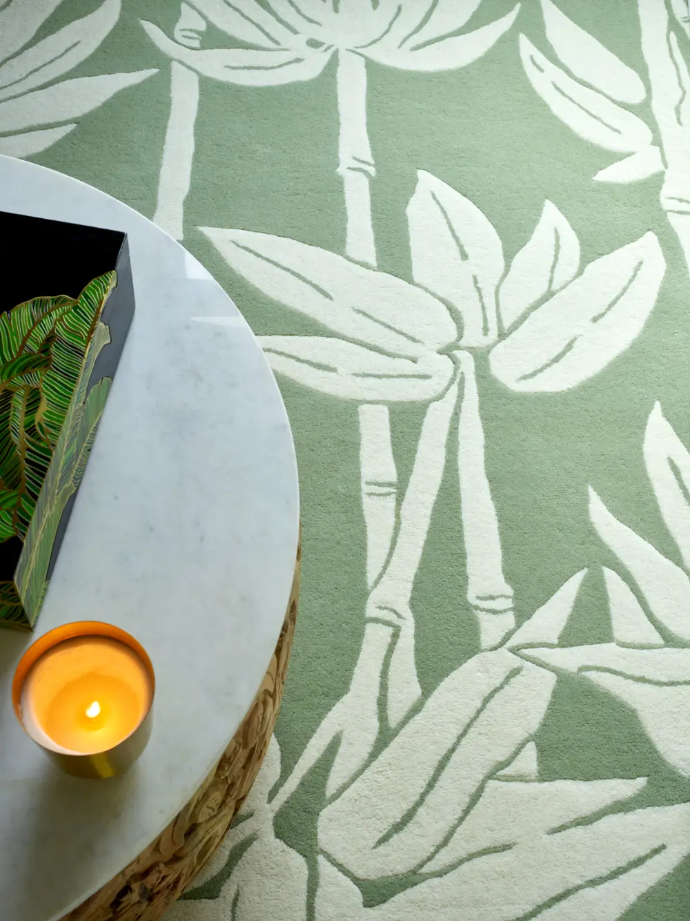 Japanese Bamboo Florence Broadhurst Jade 039507 Rug - Image 4