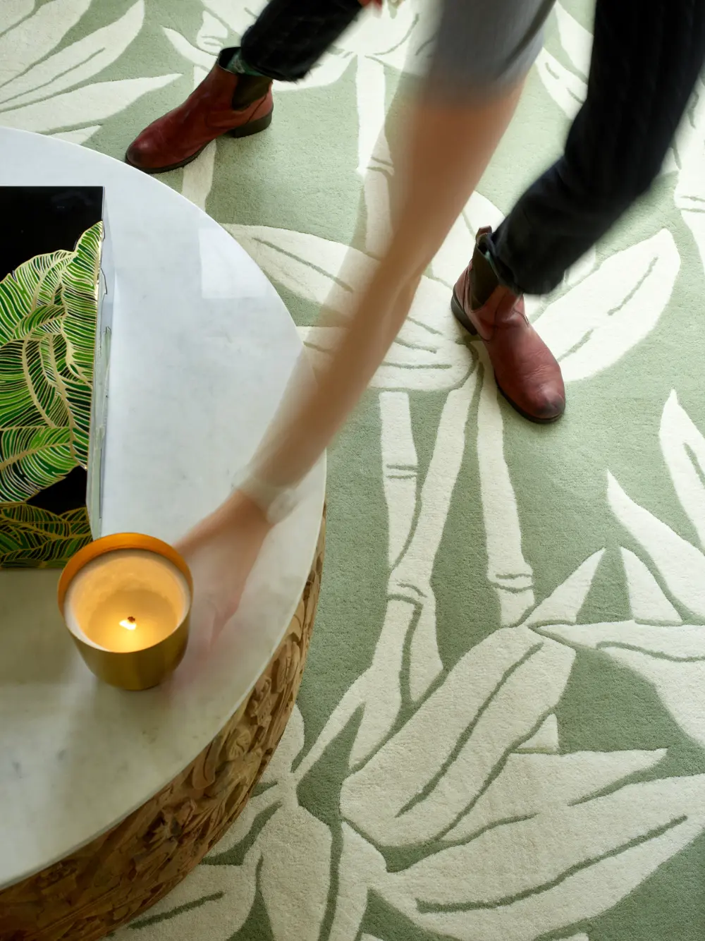 Japanese Bamboo Florence Broadhurst Jade 039507 Rug - Image 5