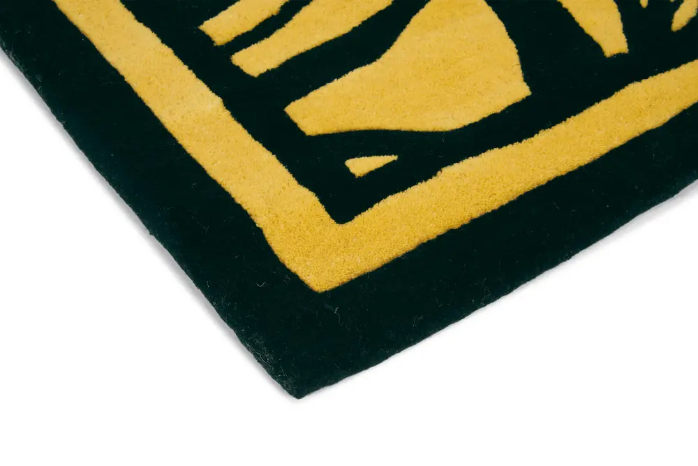 Japanese Fans Florence Broadhurst Gold 039305 Rug - Image 3