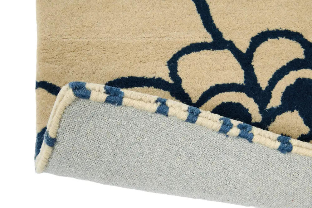 Japanese Floral Florence Broadhurst Midnight 039708 Rug - Image 8