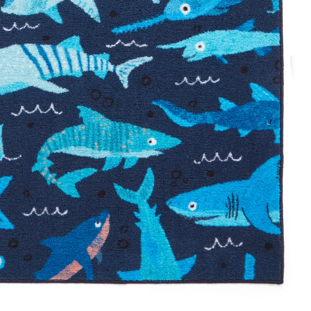 Catherine Lansfield Jawsome Sharks Blue - Washable - Image 7