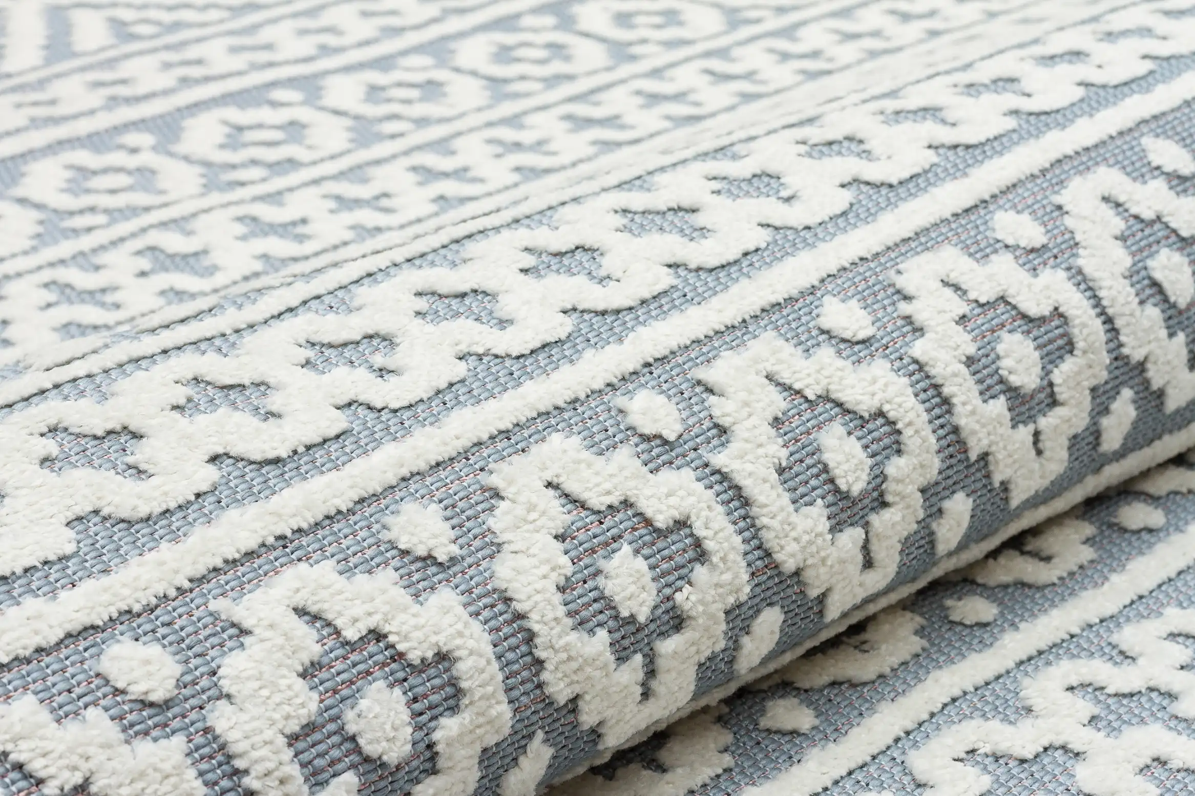 JAZZ Indoor / Outdoor JAZ02 Blue Rug - Image 6
