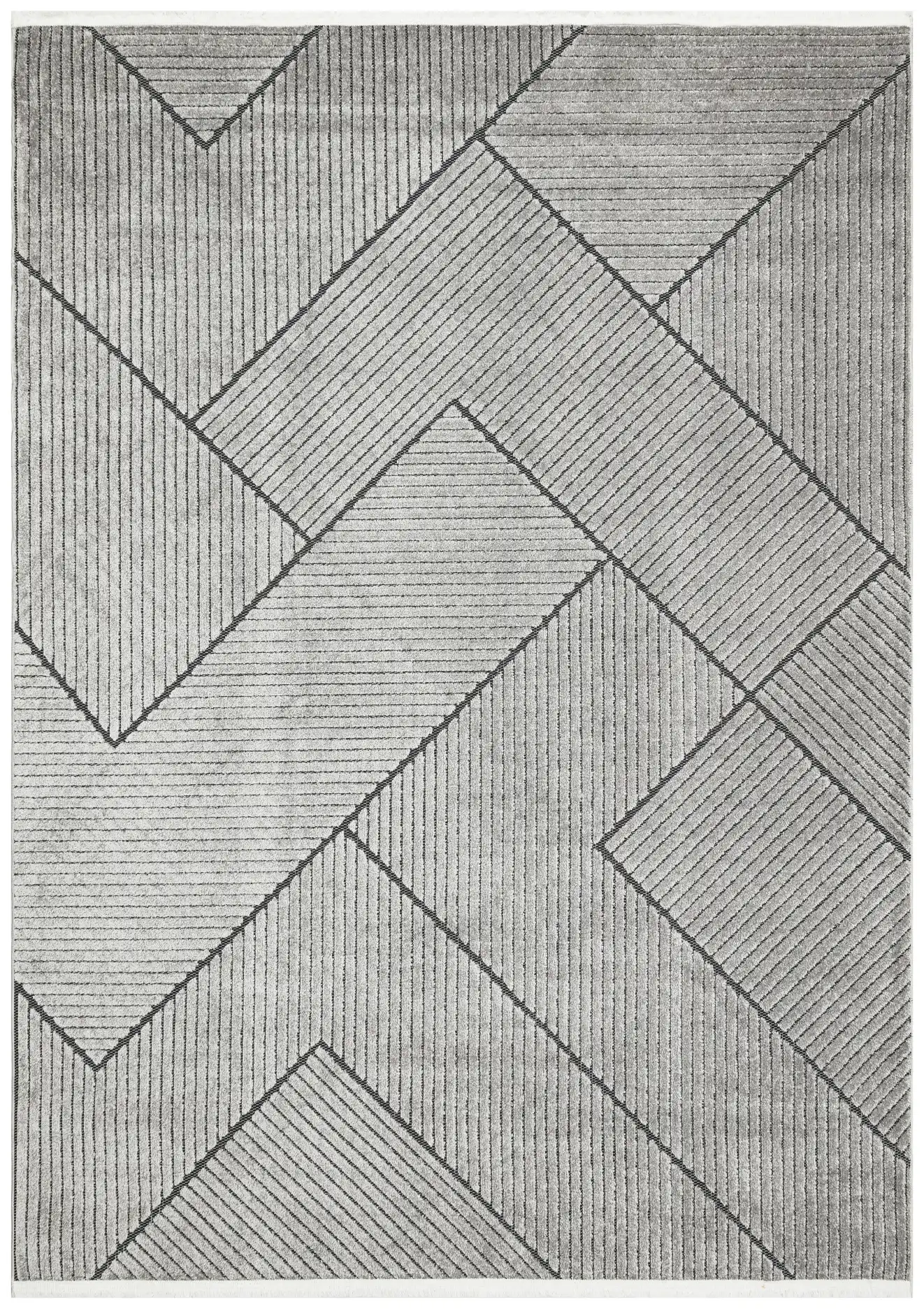 JAZZ Indoor / Outdoor JAZ16 Grey Black Rug - Image 3