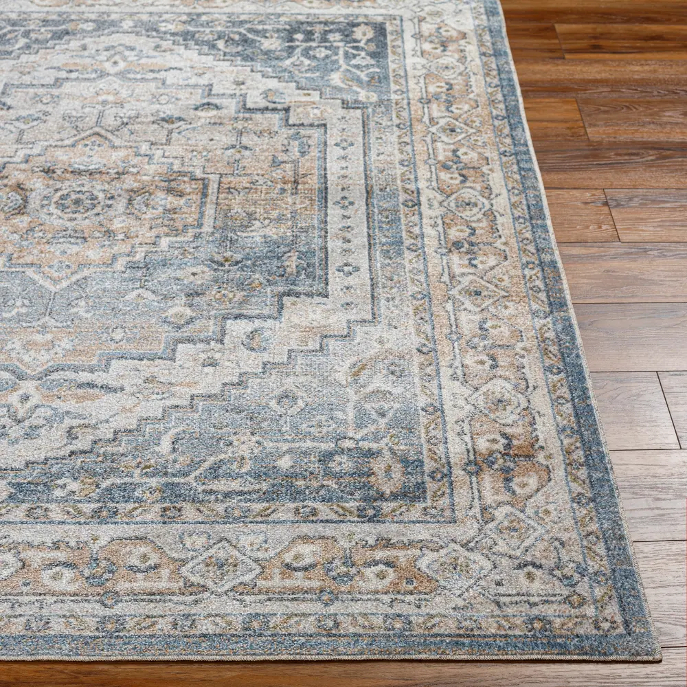 Jennifer Machine Washable Oriental Boho Navy Blue Rug - Image 15