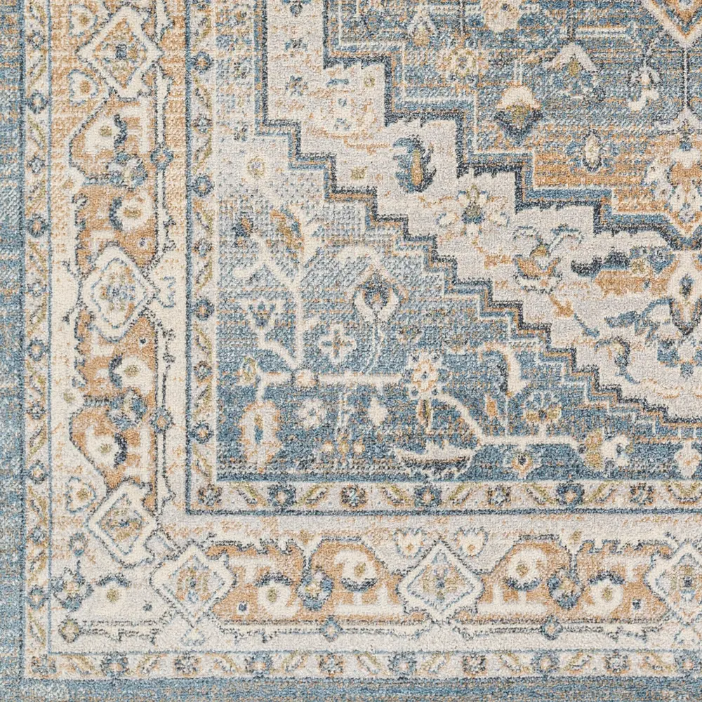 Jennifer Machine Washable Oriental Boho Navy Blue Rug - Image 4