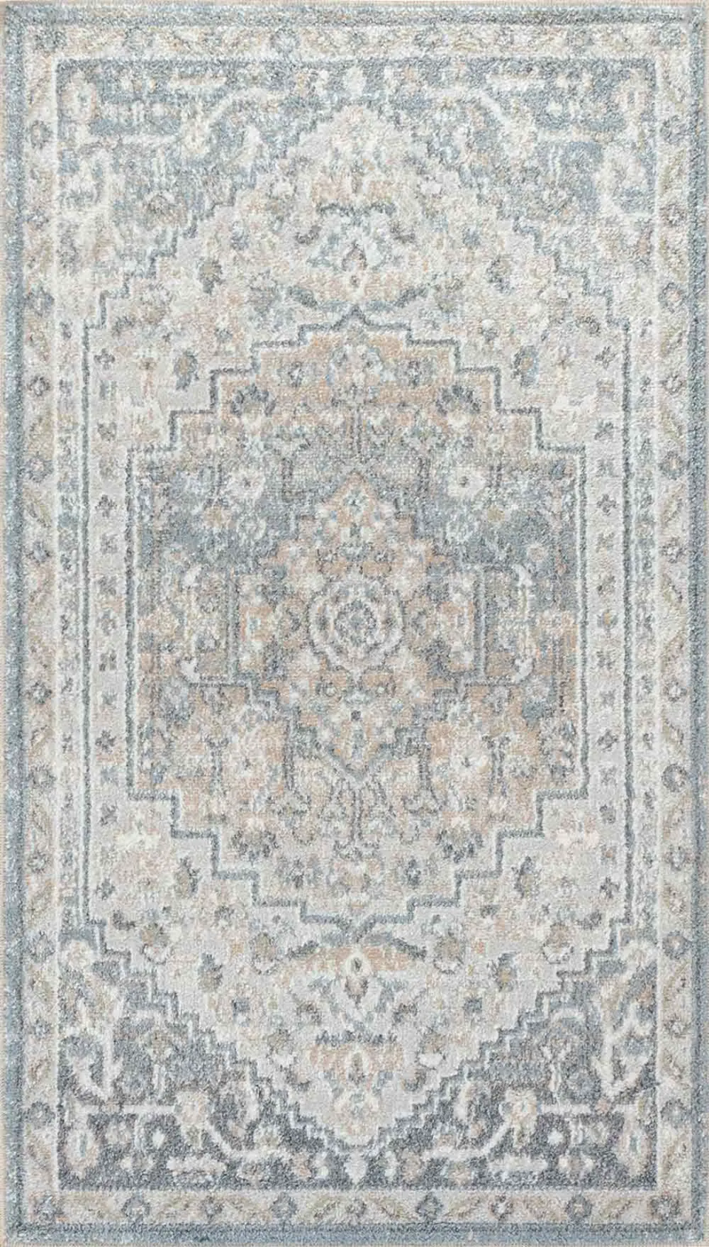 Jennifer Machine Washable Oriental Boho Navy Blue Rug - Image 7