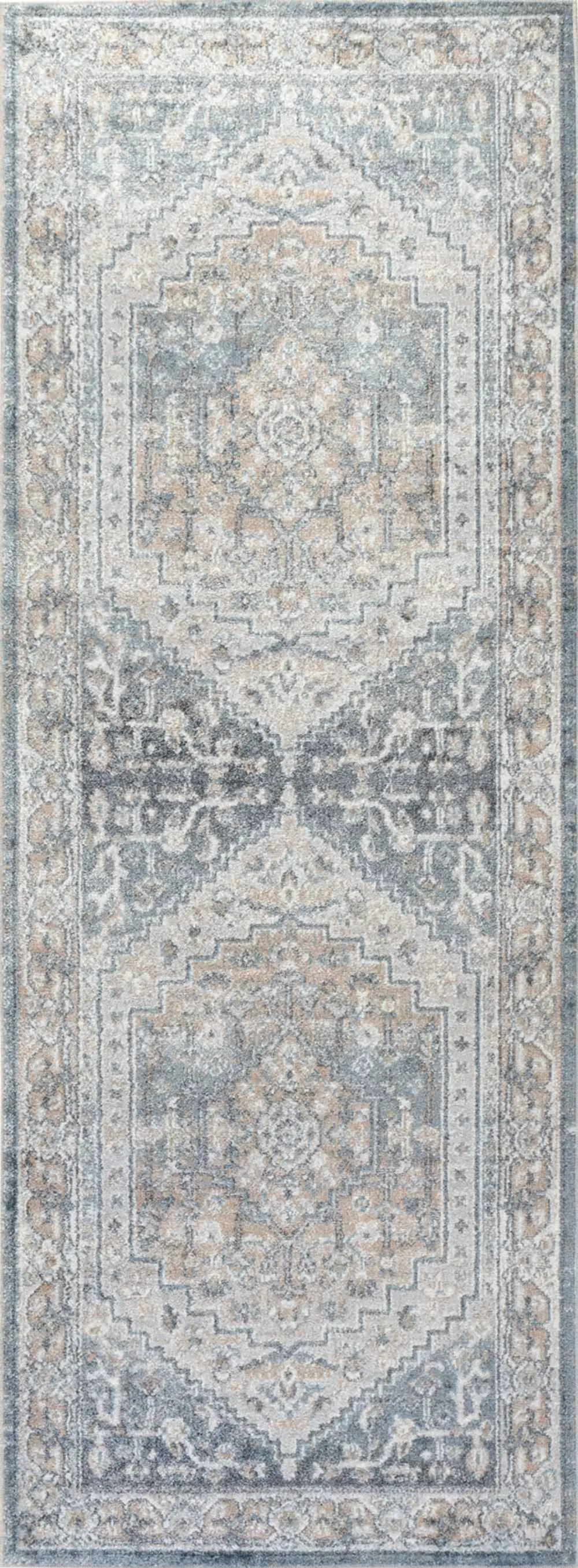 Jennifer Machine Washable Oriental Boho Navy Blue Rug - Image 9