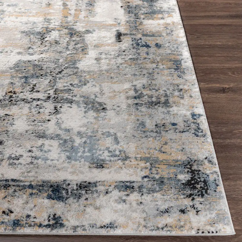 Lena Abstract Modern Marble Medium Grey Rug - Image 3