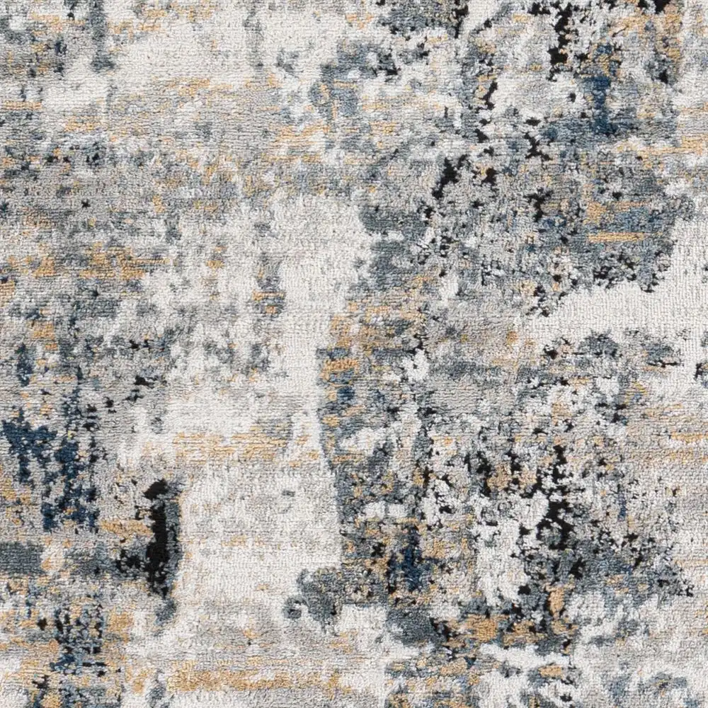 Lena Abstract Modern Marble Medium Grey Rug - Image 6