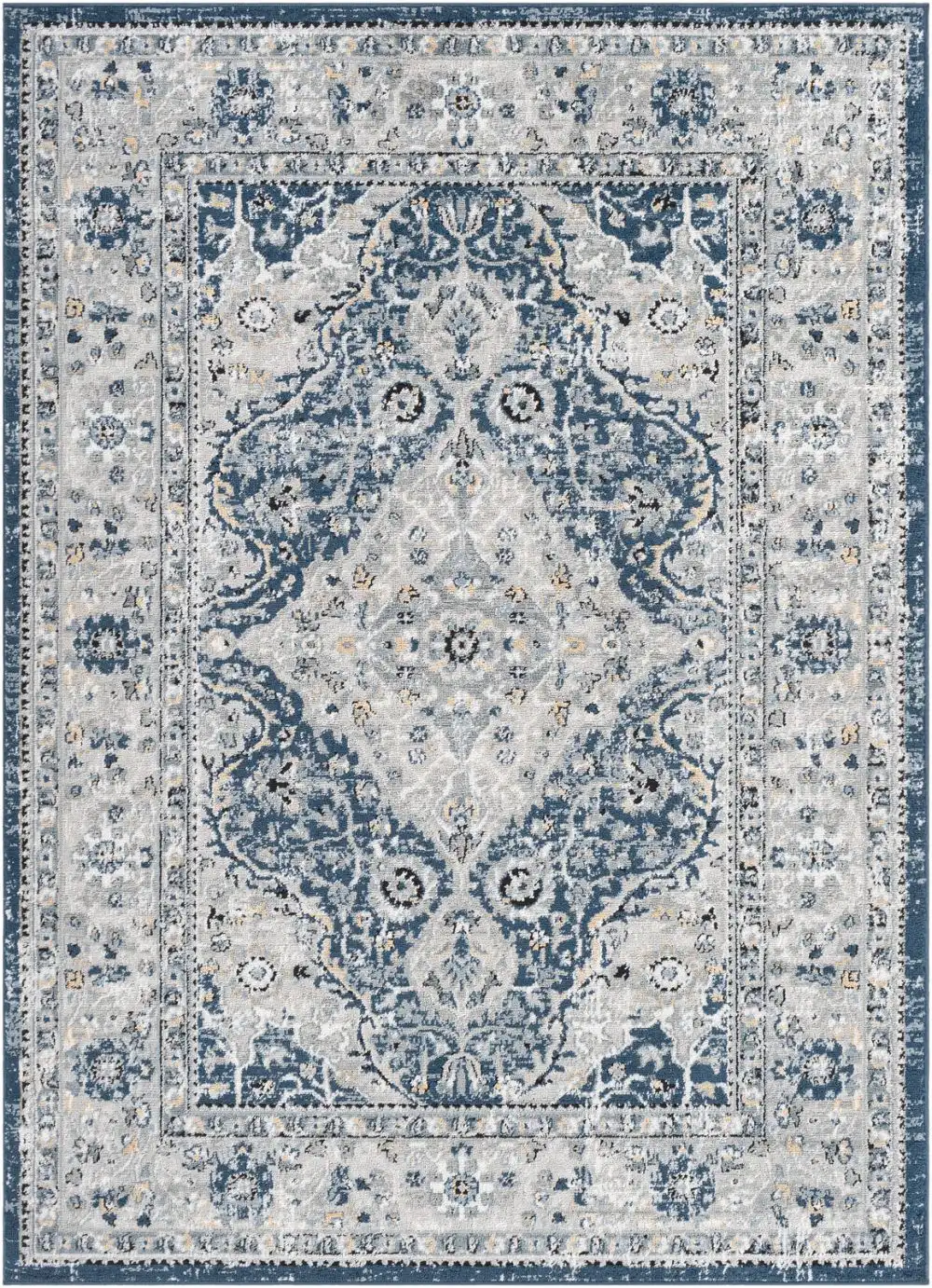 Petra Vintage Oriental Boho Navy Rug - Image 4