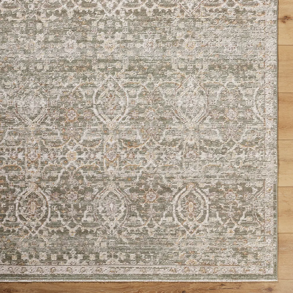 Myrtle Avenue VI Galey Alix X Livabliss Vintage Oriental Boho Olive/Medium Brown Rug - Image 4