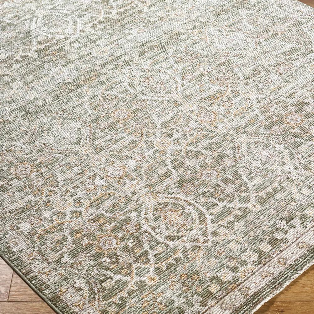 Myrtle Avenue VI Galey Alix X Livabliss Vintage Oriental Boho Olive/Medium Brown Rug - Image 7