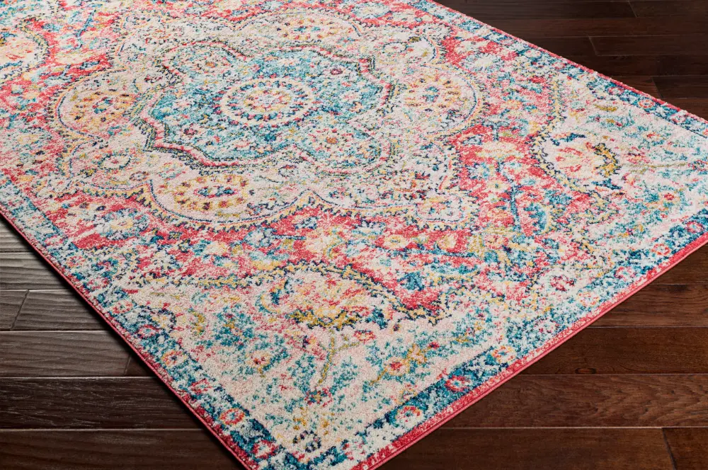 Julia Vintage Oriental Boho Rose Rug - Image 6