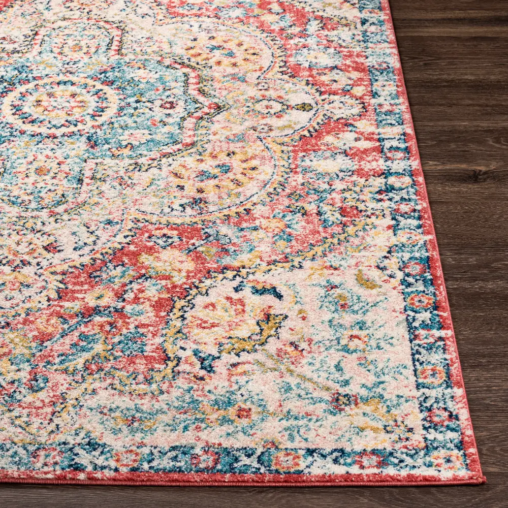 Julia Vintage Oriental Boho Rose Rug - Image 8
