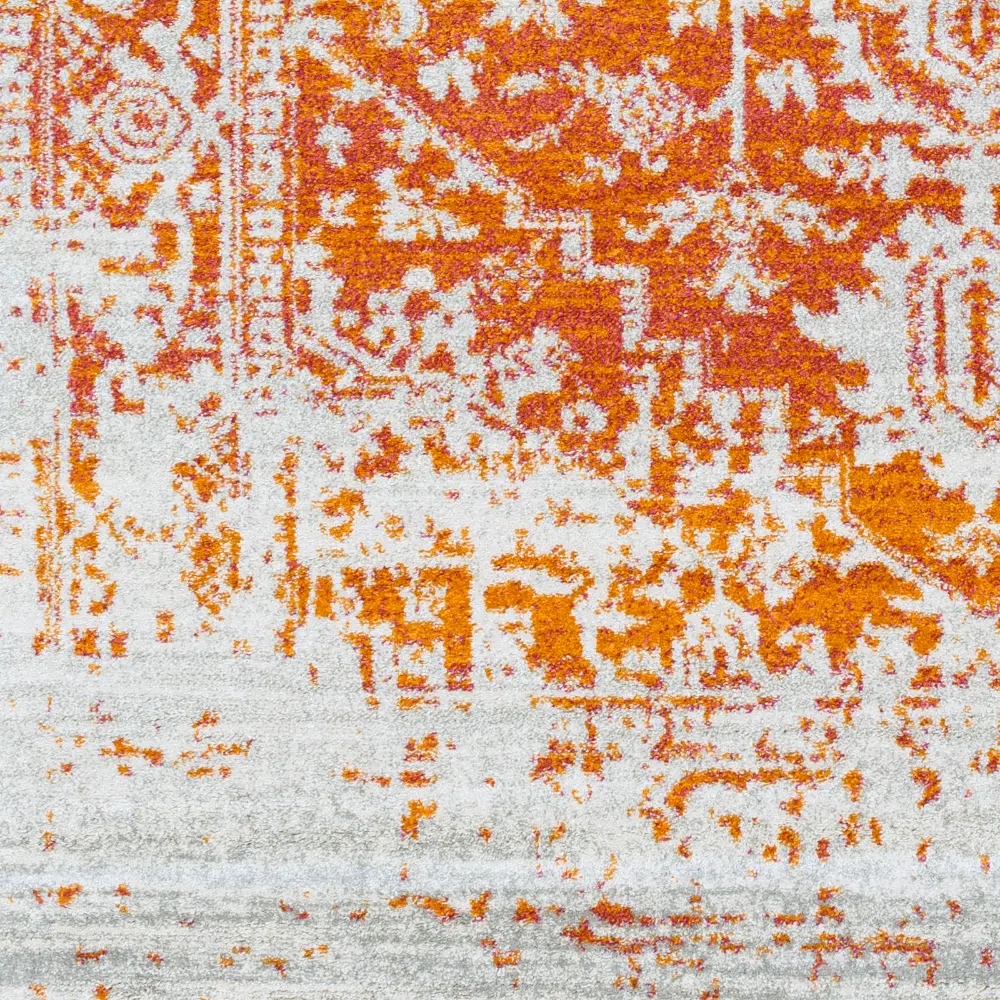 Juliette Vintage Oriental Boho Orange Rug - Image 8