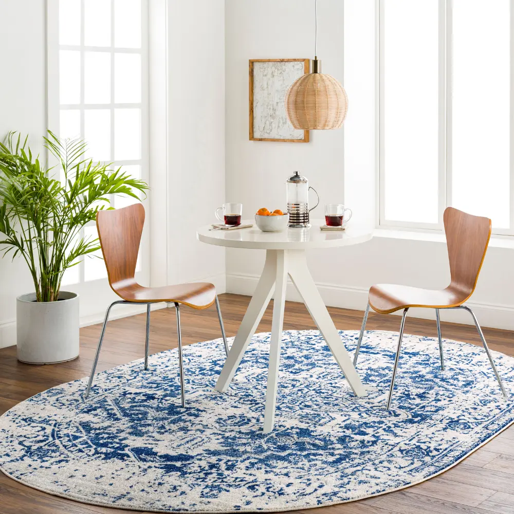 Juliette Vintage Oriental Boho Navy Rug - Image 9