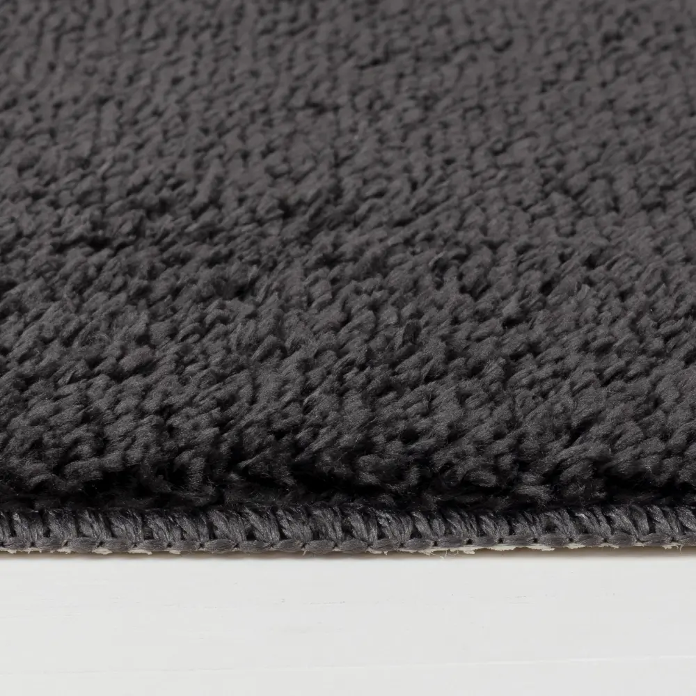 June Machine Washable Non-Slip Grey Bathroom Rug - Image 5