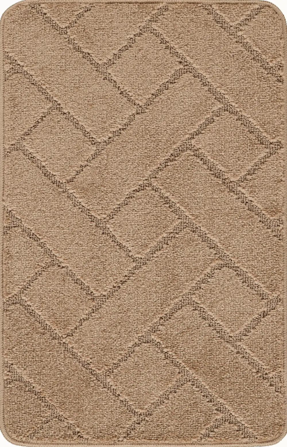 Juniper 2-Piece Machine Washable Non-Slip Brown Bathroom Rug Set - Image 5