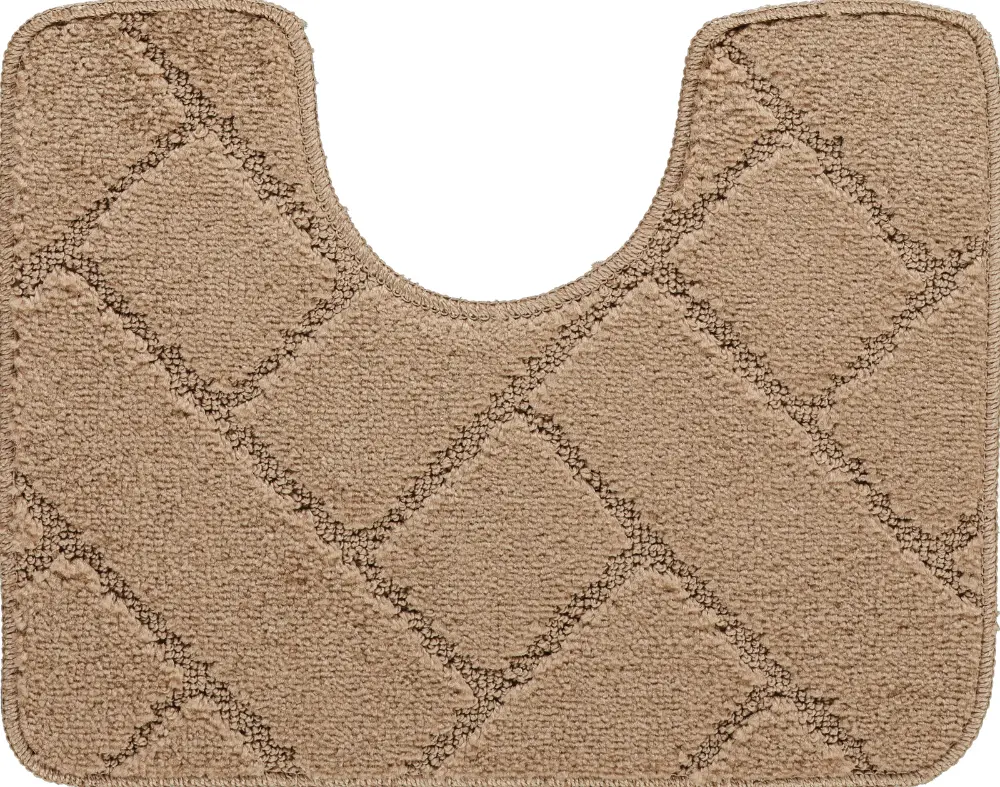 Juniper 2-Piece Machine Washable Non-Slip Brown Bathroom Rug Set - Image 6