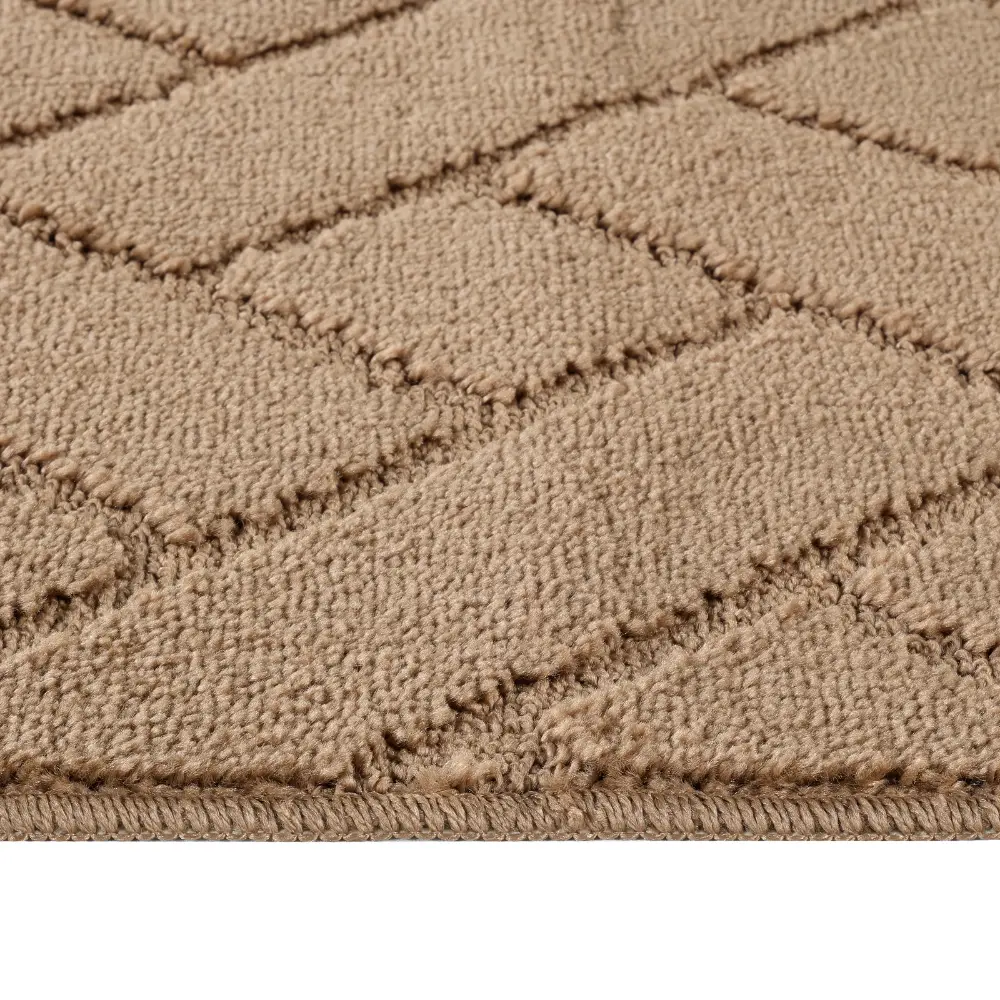 Juniper 2-Piece Machine Washable Non-Slip Brown Bathroom Rug Set - Image 7