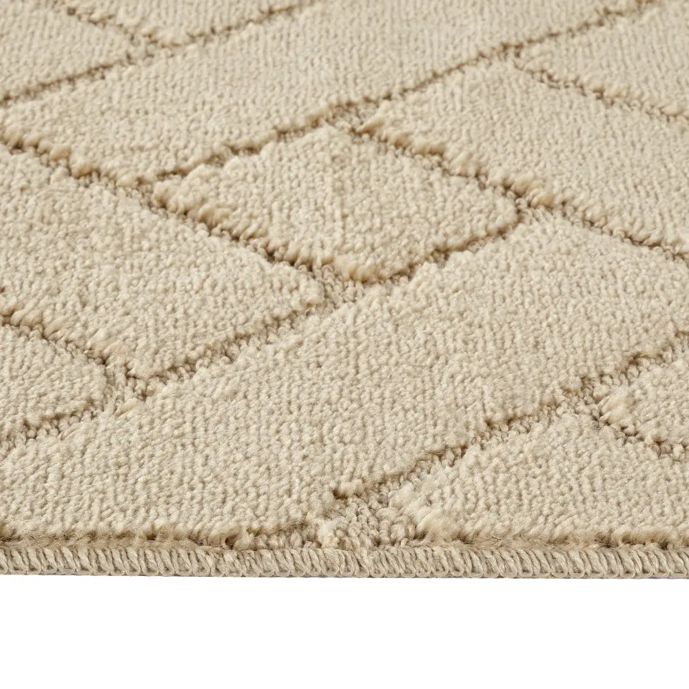 Juniper 2-Piece Machine Washable Non-Slip Light Beige Bathroom Rug Set - Image 6