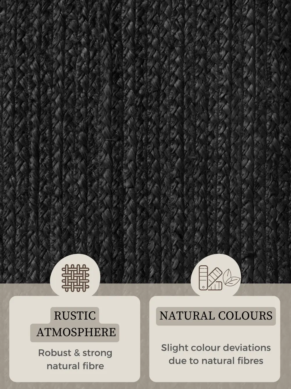 Jute Braided 106322 Black - Image 12
