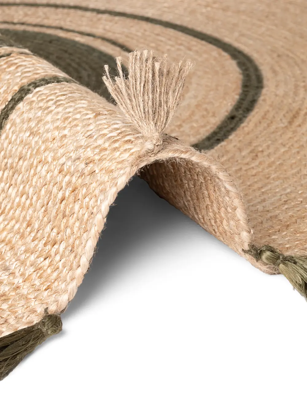 Jute Braided Natural Gold Green 106330 - Image 9