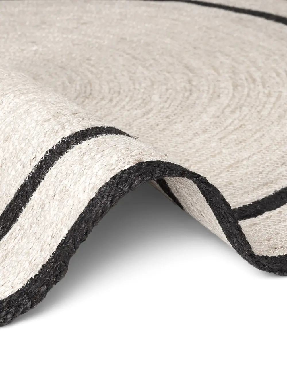 Jute Braided Natural Ivory Black 106331 - Image 4