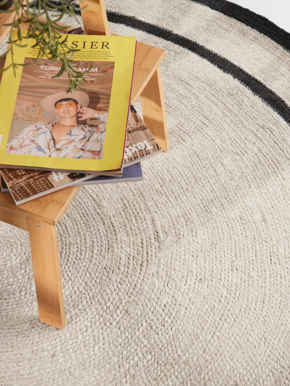 Jute Braided Natural Ivory Black 106331 - Image 8