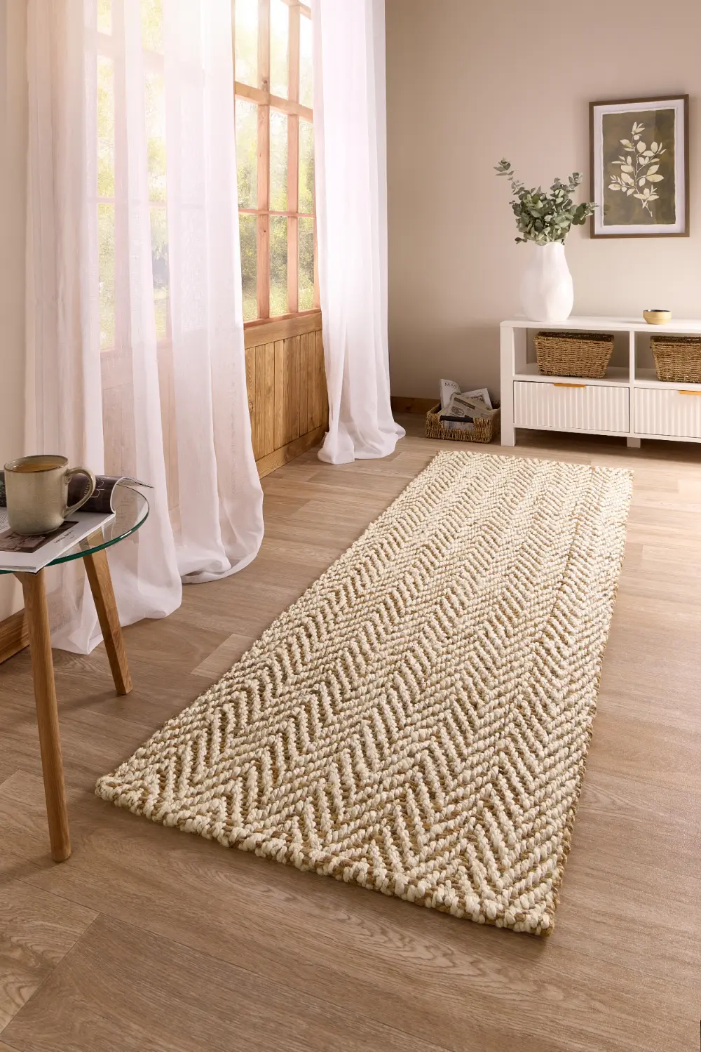 Jute Herringbone Natural - Image 2