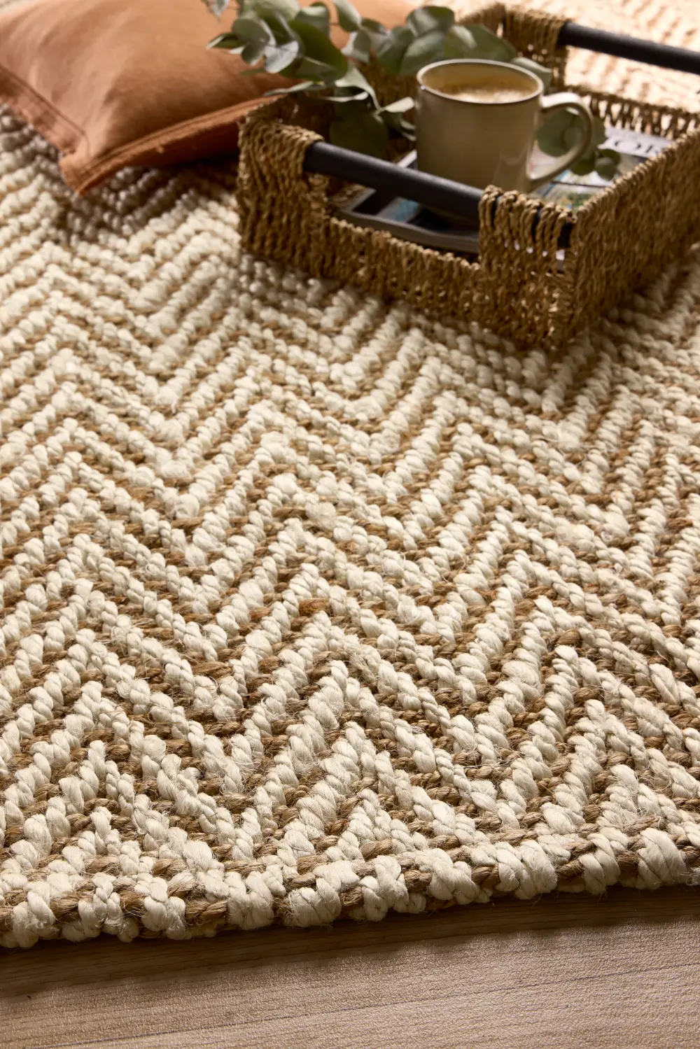Jute Herringbone Natural - Image 3
