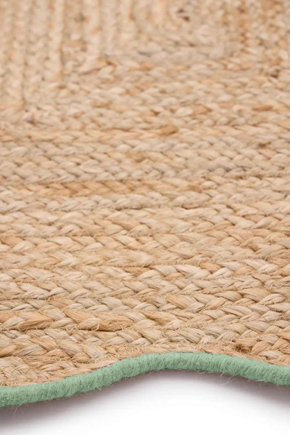 Jute Scalloped Edge Green - Image 3