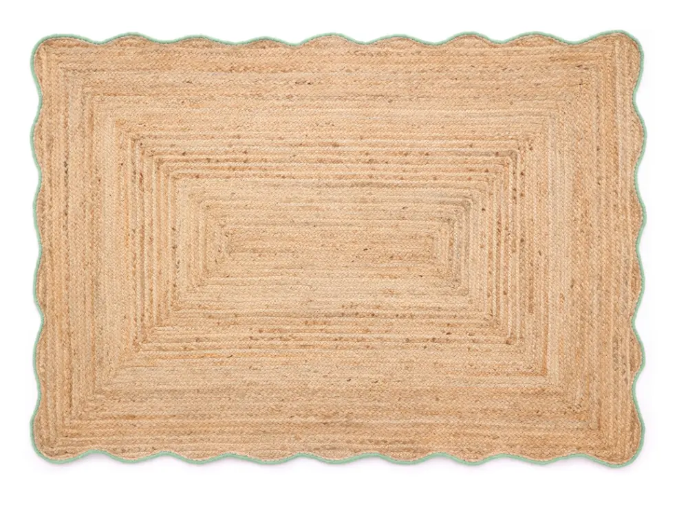 Jute Scalloped Edge Green - Image 4