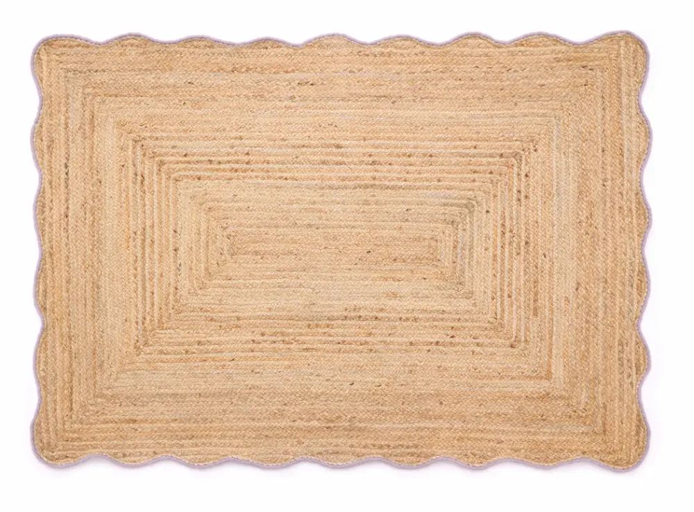 Jute Scalloped Edge Lilac - Image 5