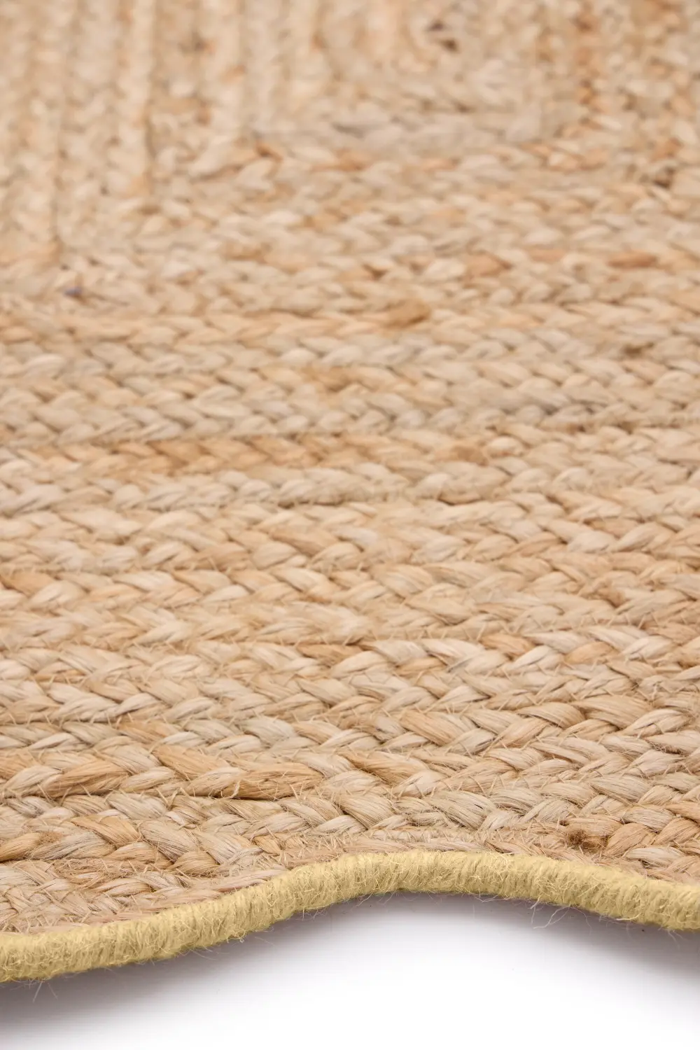 Jute Scalloped Edge Yellow - Image 4
