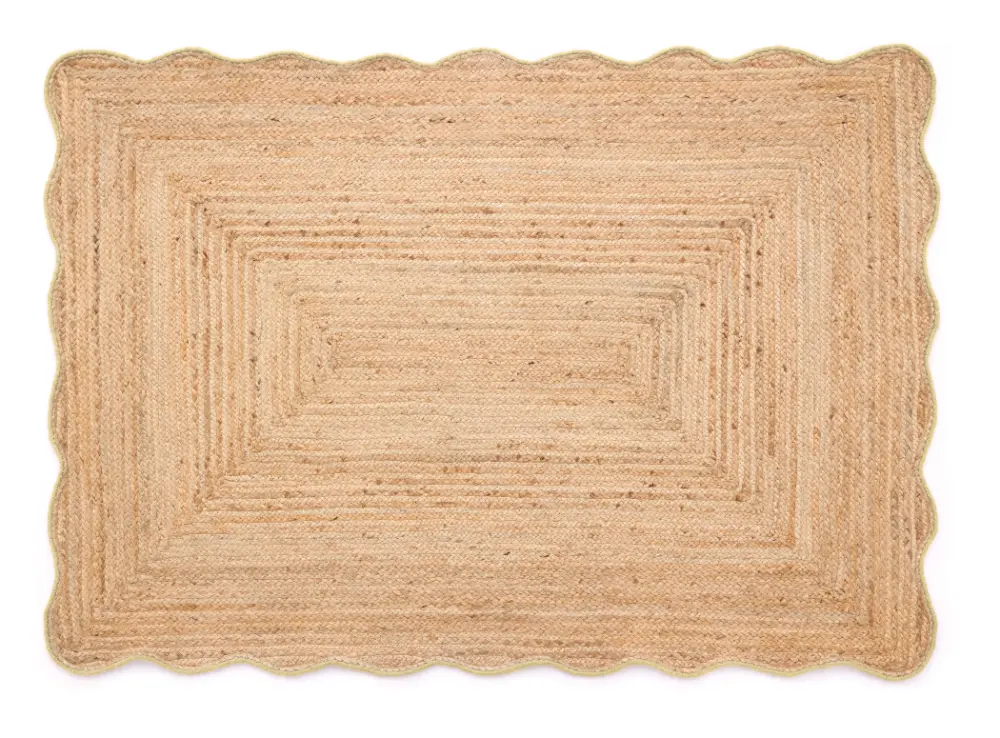 Jute Scalloped Edge Yellow - Image 5