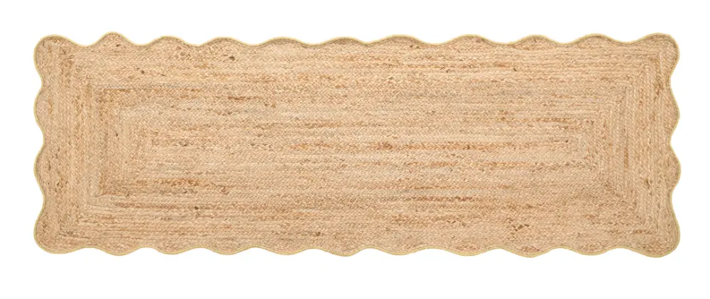 Jute Scalloped Edge Yellow - Image 6