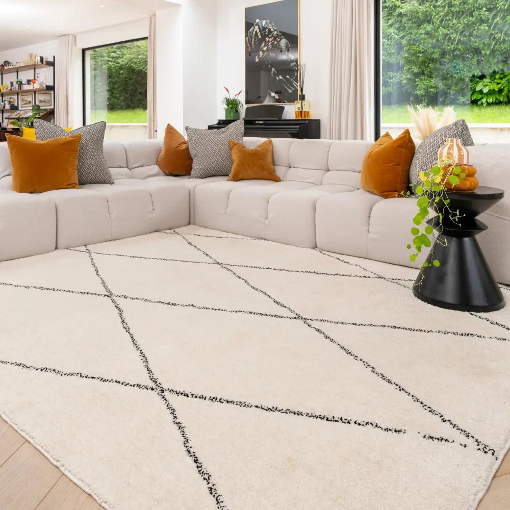 K Washable Shaggy Zina Beige