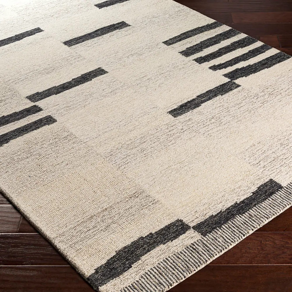 Kaaya Hand-Tufted Global Wool Beige Rug - Image 3