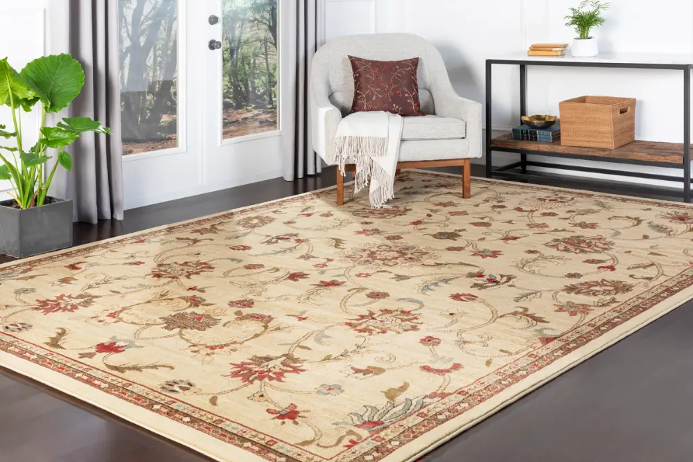 Kabani Traditional Boho Khaki Rug - Image 10