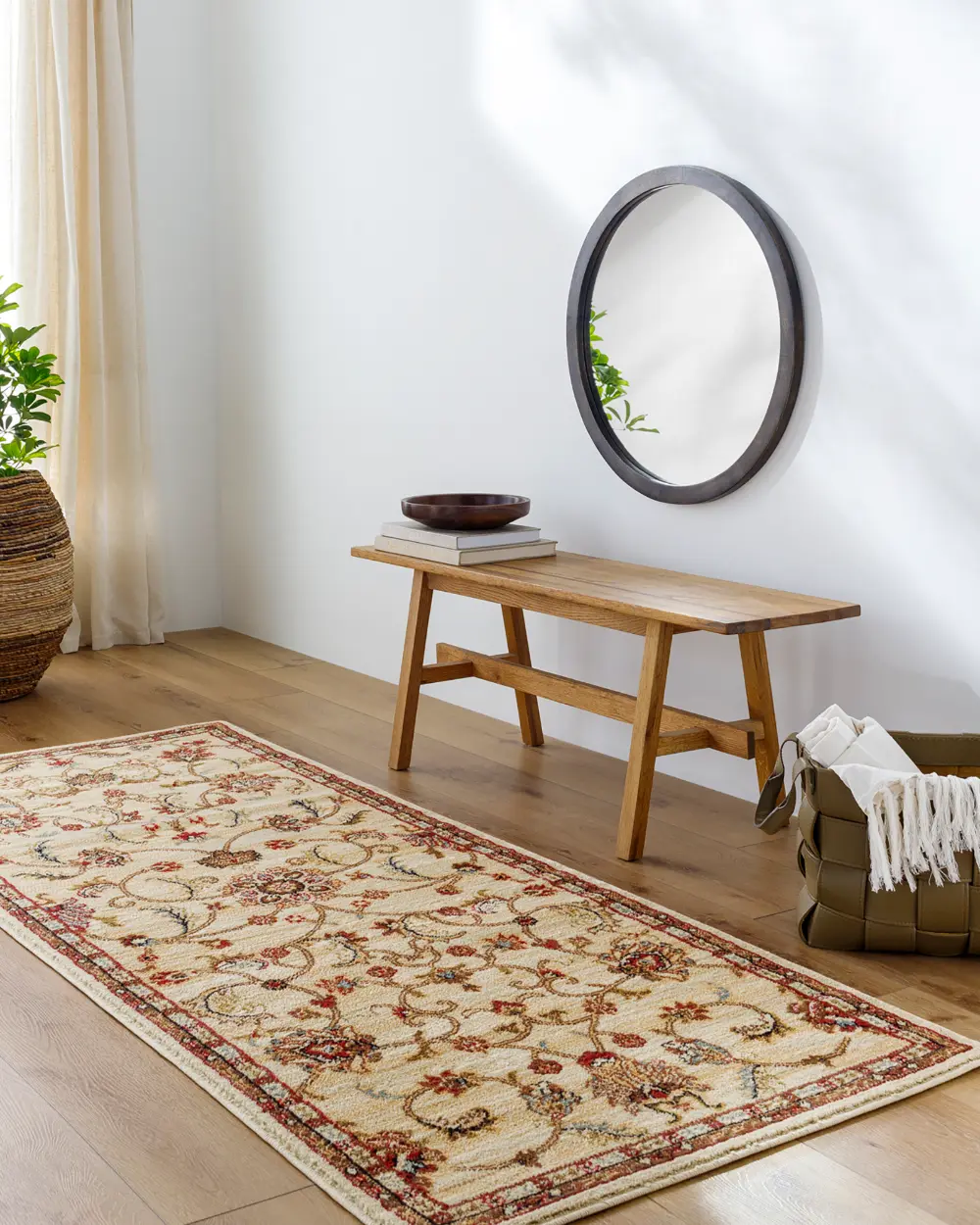 Kabani Traditional Boho Khaki Rug - Image 7