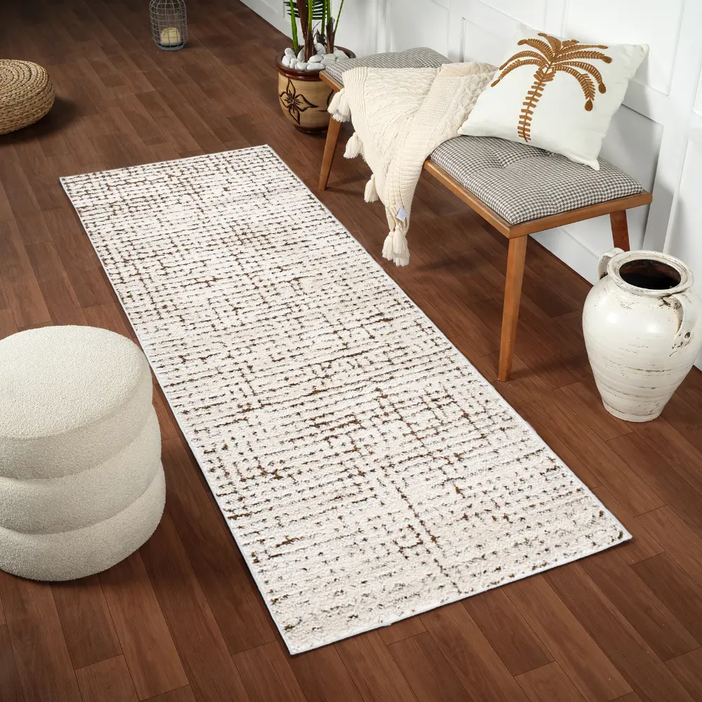 Cascade Our Pnw Home X Livabliss Scandi High Pile Ivory/Brown Rug - Image 10