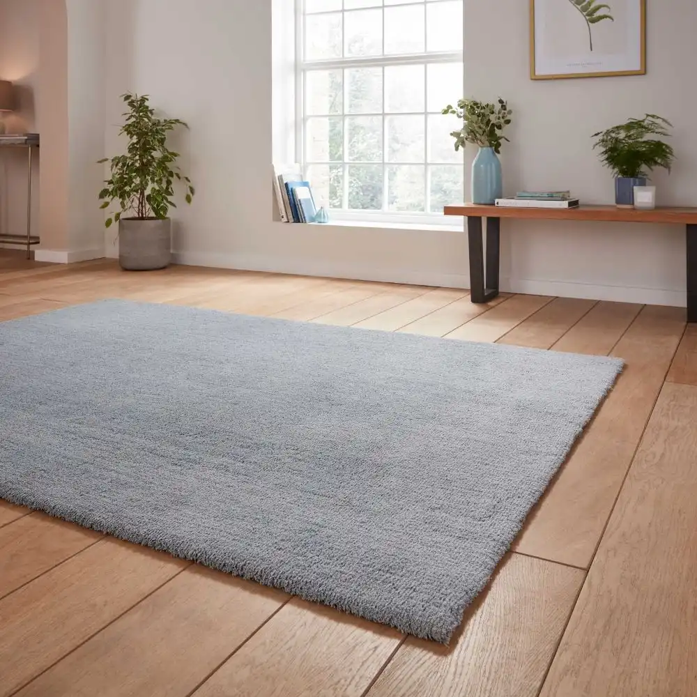 Kara Washable Light Blue Rug - Image 2