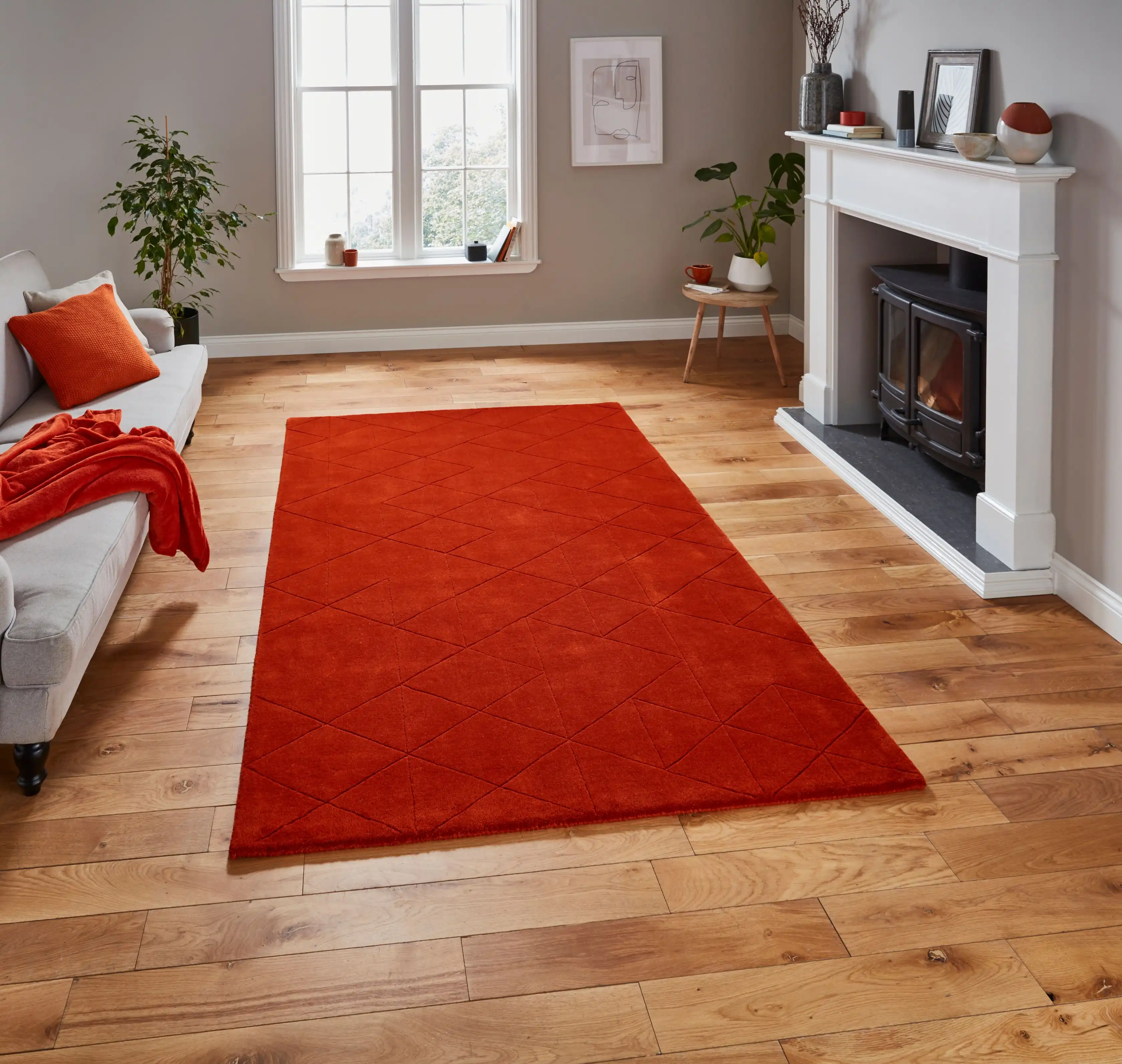 Kasbah KB2025 Terracotta Rug